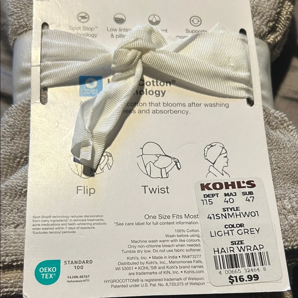 Sonoma grey Hair Wrap